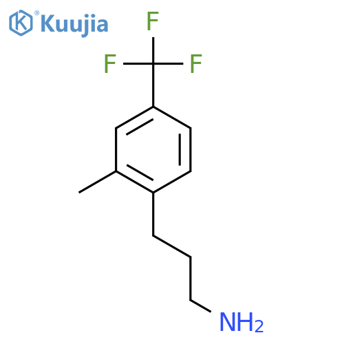 3-2-methyl-4-(trifluoromethyl)phenylpropan-1-amine structure