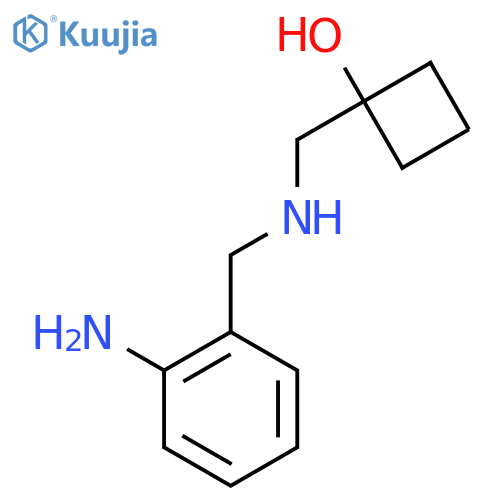 1-({[(2-Aminophenyl)methyl]amino}methyl)cyclobutan-1-ol structure