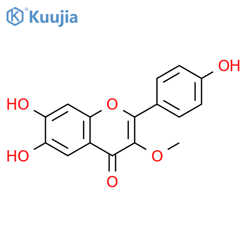 3,4',6,7-Tetrahydroxyflavone; 3-Me ether structure