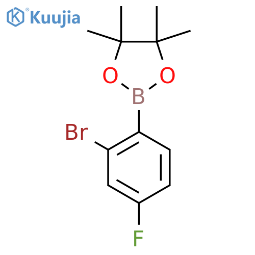 2-Bromo-4-fluorophenylboronic acid pinacol ester structure