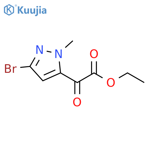 ethyl 2-(5-bromo-2-methyl-pyrazol-3-yl)-2-oxo-acetate structure