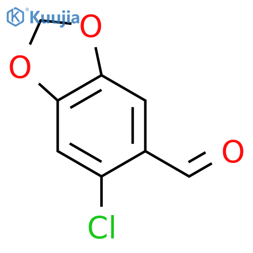 6-chloro-2H-1,3-benzodioxole-5-carbaldehyde structure