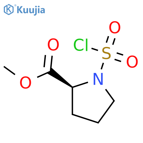 methyl (2S)-1-(chlorosulfonyl)pyrrolidine-2-carboxylate structure
