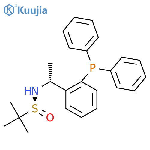 (R)-N-[(R)-1-[2-(Diphenylphosphino)phenyl]ethyl]-2-methylpropane-2-sulfinamide structure