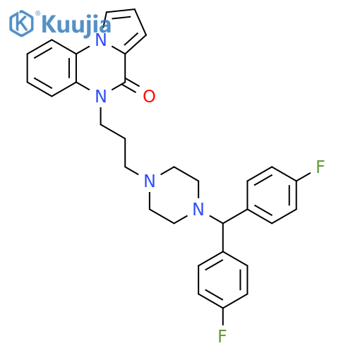 Pyrrolo[1,2-a]quinoxalin-4(5H)-one,5-[3-[4-[bis(4-fluorophenyl)methyl]-1-piperazinyl]propyl]- structure