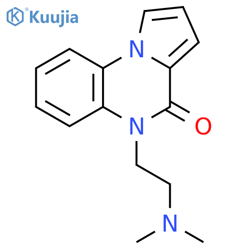Pyrrolo[1,2-a]quinoxalin-4(5H)-one, 5-[2-(dimethylamino)ethyl]- structure