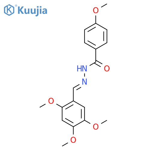 4-methoxy-N'-(1E)-(2,4,5-trimethoxyphenyl)methylidenebenzohydrazide structure