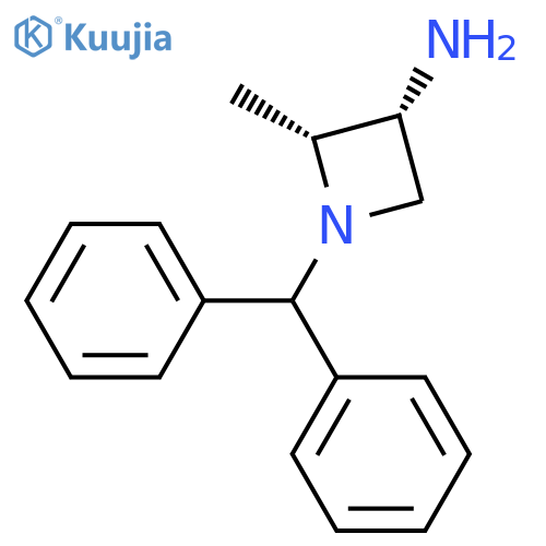 cis-1-benzhydryl-2-methyl-azetidin-3-amine structure