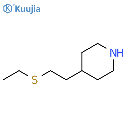 4-2-(ethylsulfanyl)ethylpiperidine structure