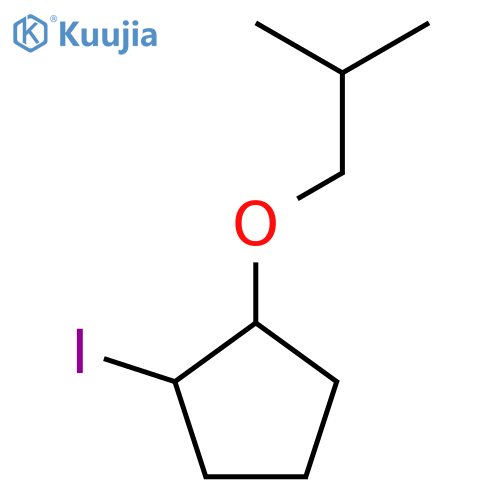 1-iodo-2-(2-methylpropoxy)cyclopentane structure