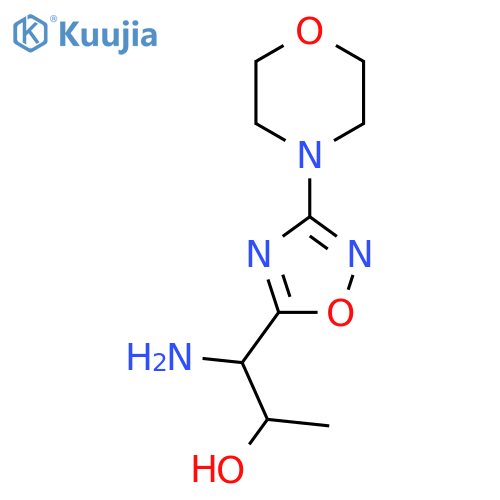 1-amino-1-3-(morpholin-4-yl)-1,2,4-oxadiazol-5-ylpropan-2-ol structure