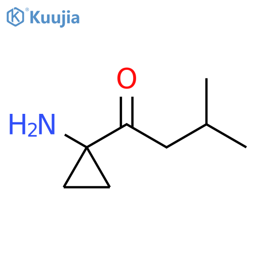 1-(1-Aminocyclopropyl)-3-methylbutan-1-one structure