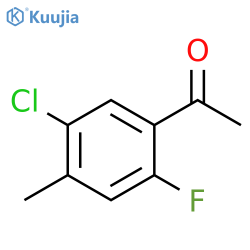 1-(5-Chloro-2-fluoro-4-methylphenyl)ethan-1-one structure