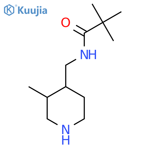 2,2-dimethyl-N-(3-methylpiperidin-4-yl)methylpropanamide structure