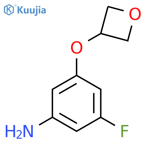 3-Fluoro-5-(oxetan-3-yloxy)aniline structure