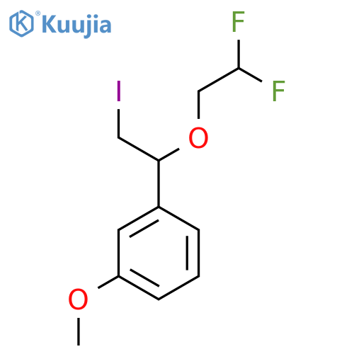 1-1-(2,2-difluoroethoxy)-2-iodoethyl-3-methoxybenzene structure