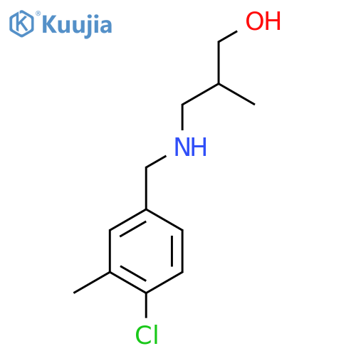 3-{(4-chloro-3-methylphenyl)methylamino}-2-methylpropan-1-ol structure