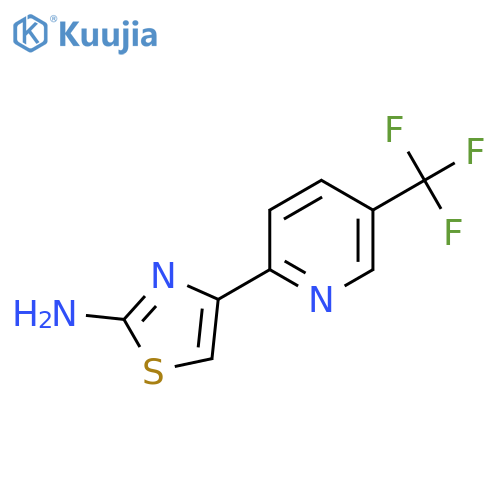 4-5-(trifluoromethyl)pyridin-2-yl-1,3-thiazol-2-amine structure