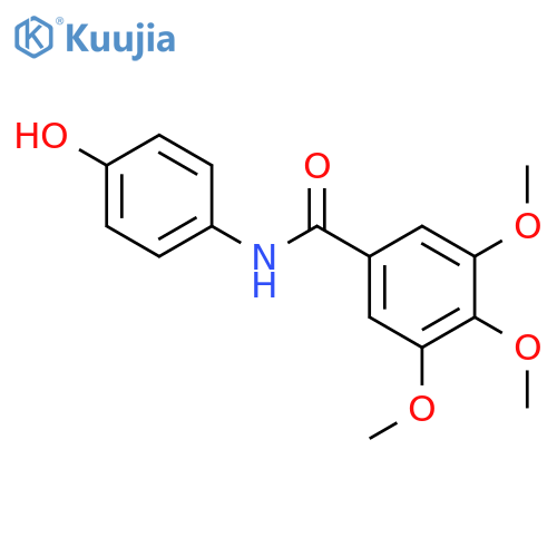 N-(4-hydroxyphenyl)-3,4,5-trimethoxybenzamide structure