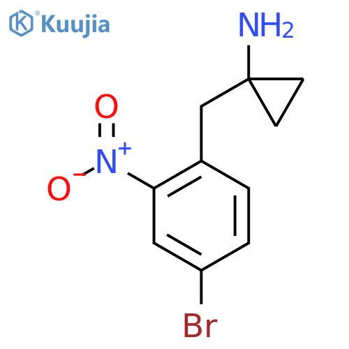 1-(4-bromo-2-nitrophenyl)methylcyclopropan-1-amine structure