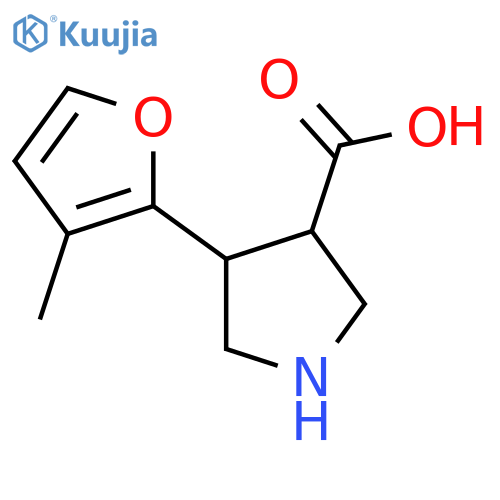 4-(3-Methylfuran-2-yl)pyrrolidine-3-carboxylic acid structure