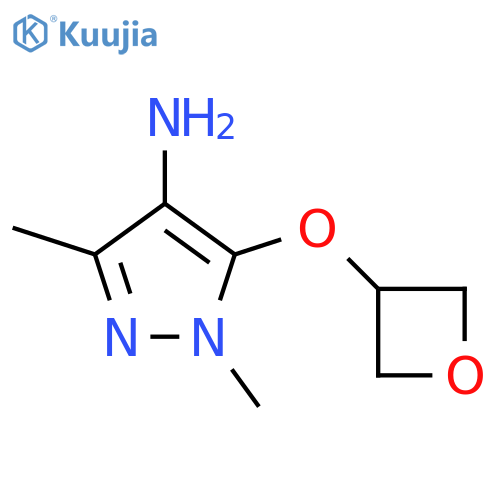 1,3-dimethyl-5-(oxetan-3-yloxy)-1H-pyrazol-4-amine structure