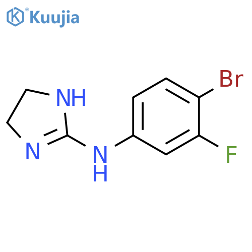 1H-Imidazol-2-amine, N-(4-bromo-3-fluorophenyl)-4,5-dihydro- structure