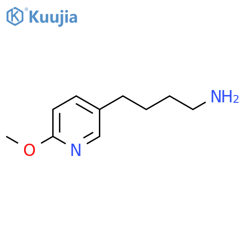 4-(6-methoxypyridin-3-yl)butan-1-amine structure