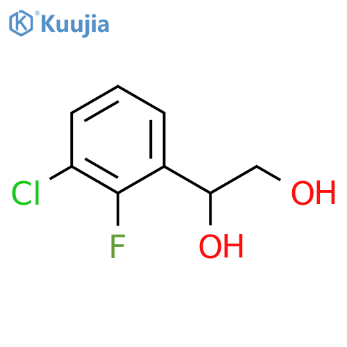 1-(3-chloro-2-fluorophenyl)ethane-1,2-diol structure
