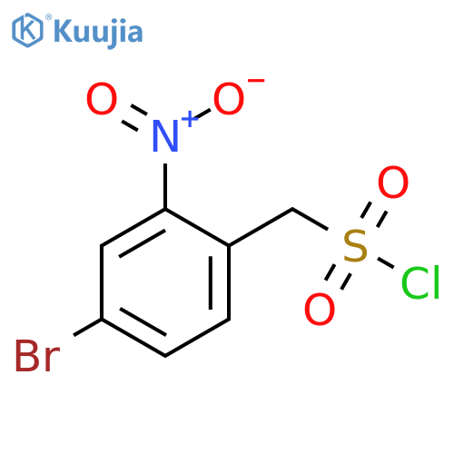 (4-bromo-2-nitrophenyl)methanesulfonyl chloride structure