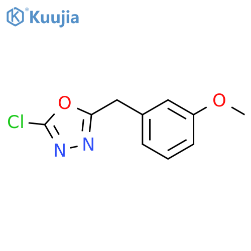 1,3,4-Oxadiazole, 2-chloro-5-[(3-methoxyphenyl)methyl]- structure