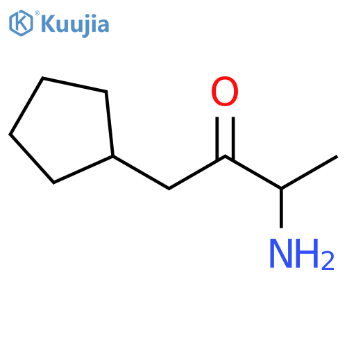 2-Butanone, 3-amino-1-cyclopentyl- structure