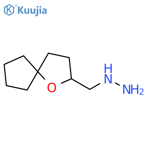 ({1-oxaspiro4.4nonan-2-yl}methyl)hydrazine structure