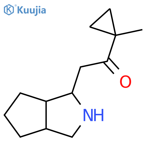 1-(1-methylcyclopropyl)-2-{octahydrocyclopentacpyrrol-1-yl}ethan-1-one structure