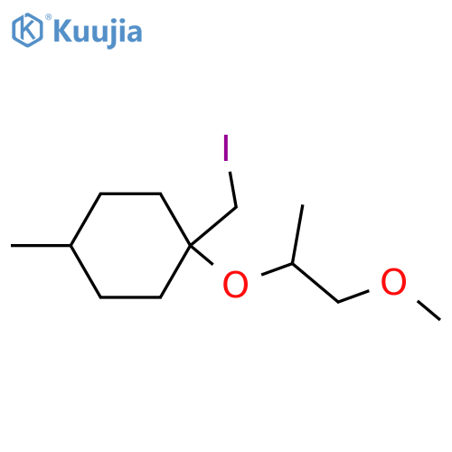 1-(iodomethyl)-1-(1-methoxypropan-2-yl)oxy-4-methylcyclohexane structure