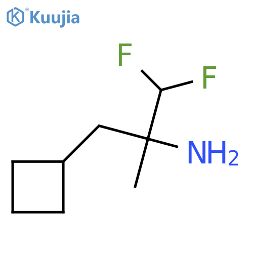 3-cyclobutyl-1,1-difluoro-2-methylpropan-2-amine structure