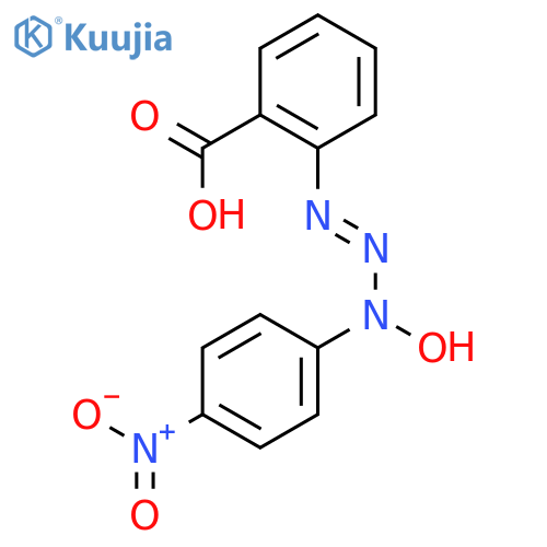 Benzoic acid, 2-[3-hydroxy-3-(4-nitrophenyl)-1-triazenyl]- structure