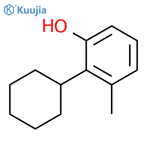 2-Cyclohexyl-3-methylphenol structure