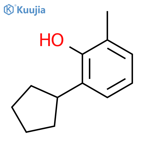 Phenol,2-cyclopentyl-6-methyl- structure