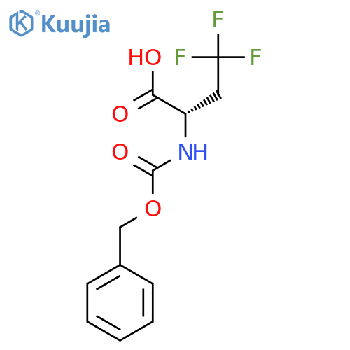 (S)-2-Benzyloxycarbonylamino-4,4,4-trifluoro-butyric acid structure