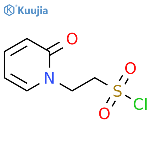 2-(2-oxo-1,2-dihydropyridin-1-yl)ethane-1-sulfonyl chloride structure
