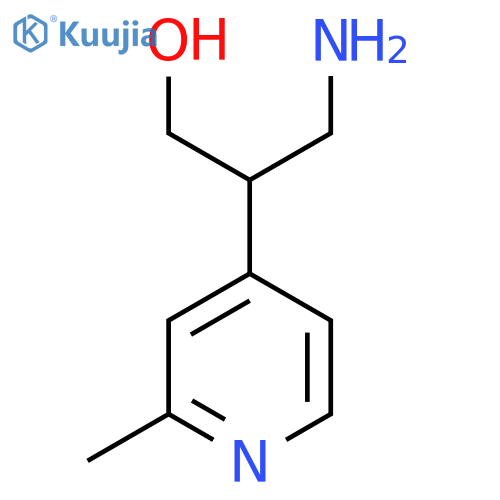 3-amino-2-(2-methylpyridin-4-yl)propan-1-ol structure