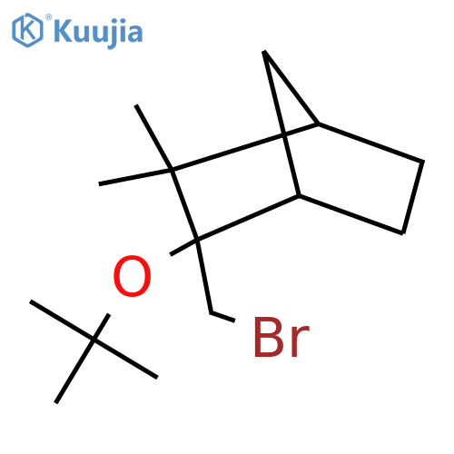 2-(bromomethyl)-2-(tert-butoxy)-3,3-dimethylbicyclo2.2.1heptane structure