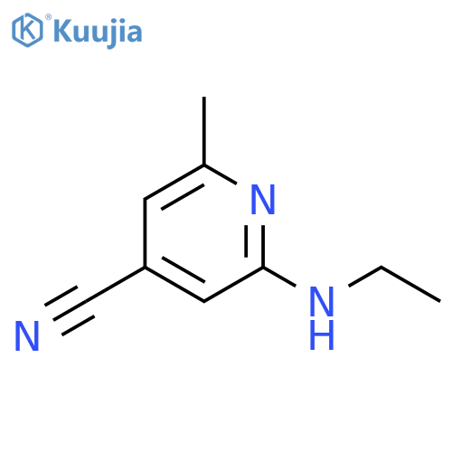 4-Pyridinecarbonitrile, 2-(ethylamino)-6-methyl- structure