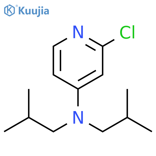 2-chloro-N,N-diisobutylpyridin-4-amine structure