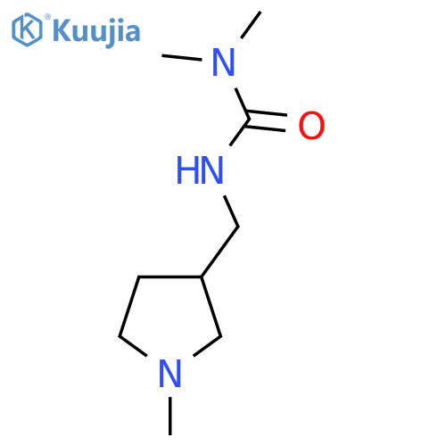 1,1-Dimethyl-3-[(1-methylpyrrolidin-3-yl)methyl]urea structure
