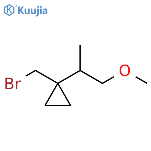 Cyclopropane, 1-(bromomethyl)-1-(2-methoxy-1-methylethyl)- structure