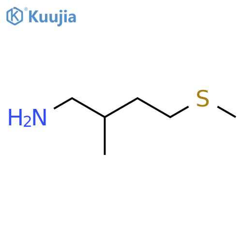 2-Methyl-4-(methylsulfanyl)butan-1-amine structure