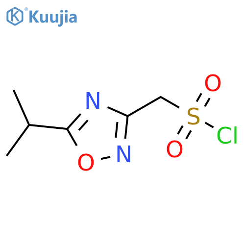 5-(propan-2-yl)-1,2,4-oxadiazol-3-ylmethanesulfonyl chloride structure