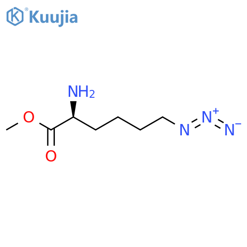 L-Norleucine, 6-azido-, methyl ester structure